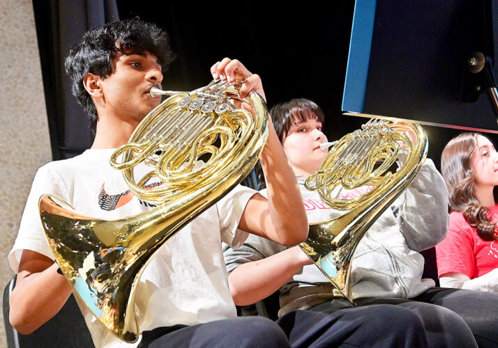 Banding together: Tyrone Area High School hosts county band festival combining students from junior, senior highs